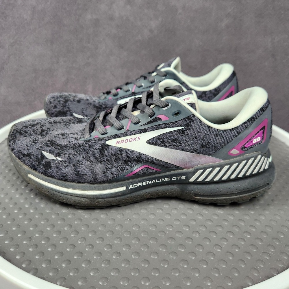 Brooks Adrenaline GTS 23 Shoes Womens Size 10 Gray Running Sneakers 1203811B072 - Picture 2 of 15